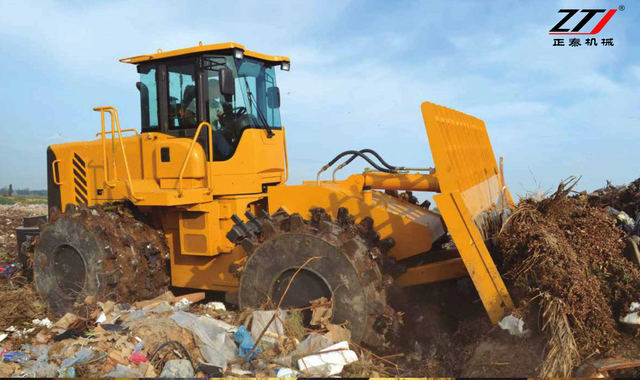 Compattatore per discarica 4WD per carichi pesanti da 21.000 kg con motore WEICHAI da 162 kW